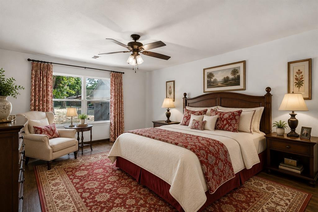 416 South Harrison Street Pilot Point, TX 76258 - Photo 8 of 20 Primary Bedroom—Virtually Staged