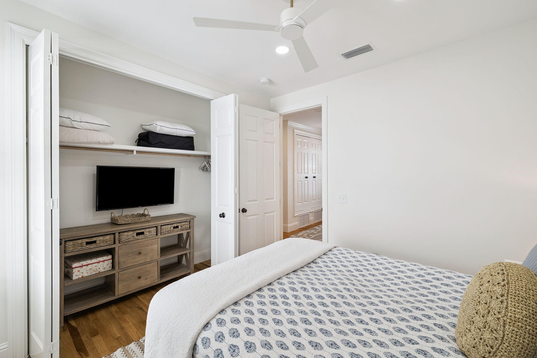 454 Beach Bike Way Inlet Beach, FL 32461 - Photo 23 of 45 a bedroom with a bed and a flat screen tv