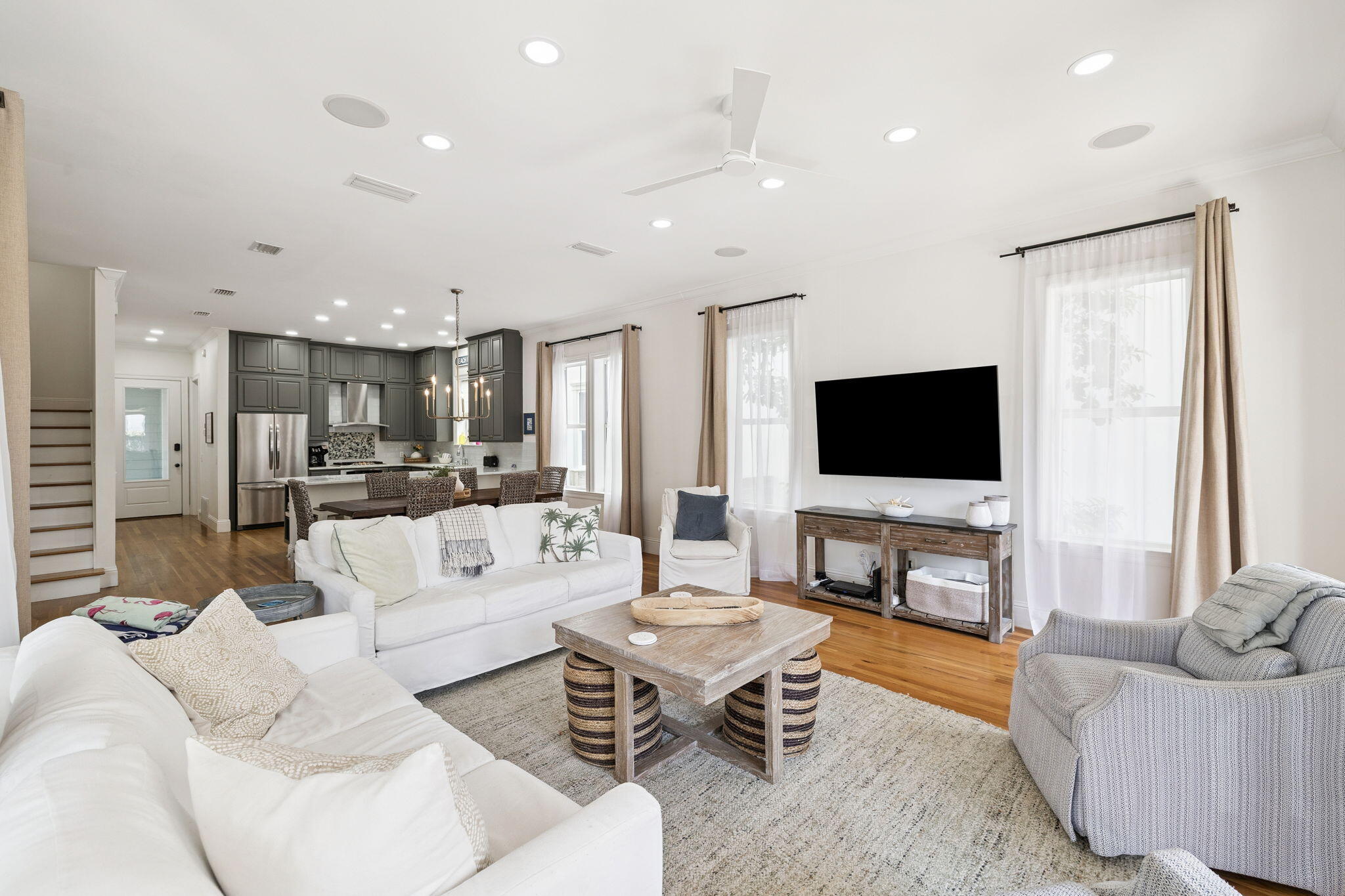 454 Beach Bike Way Inlet Beach, FL 32461 - Photo 3 of 45 a living room with furniture and a flat screen tv