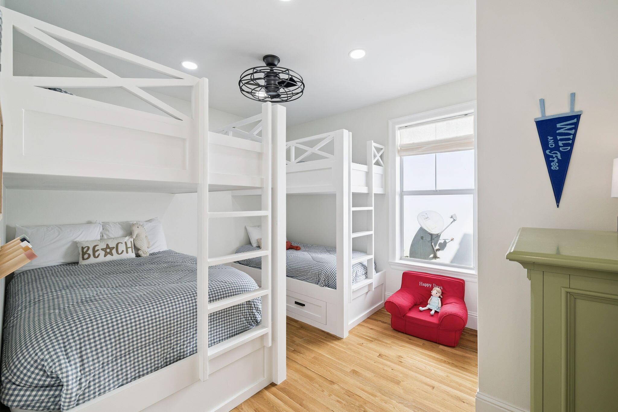 454 Beach Bike Way Inlet Beach, FL 32461 - Photo 4 of 45 a bedroom with a bed and a chandelier