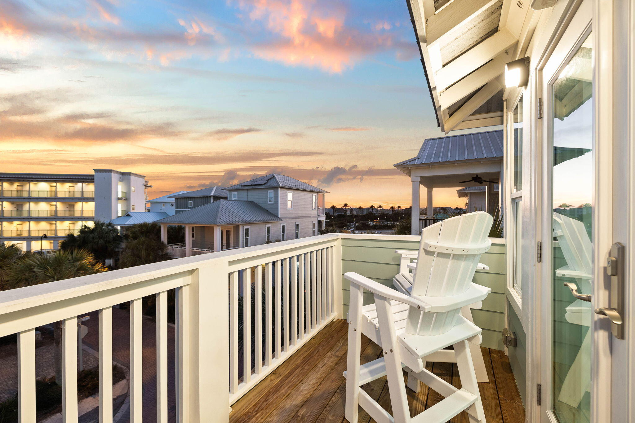 454 Beach Bike Way Inlet Beach, FL 32461 - Photo 9 of 45 a view of a balcony with table and chairs