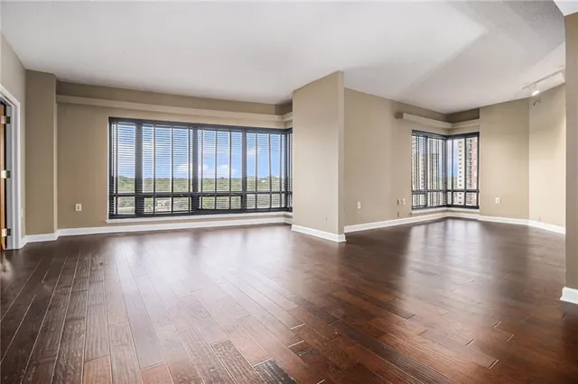 a view of livingroom with hardwood floor and window