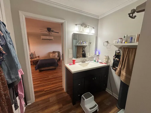 a view of storage and utility room