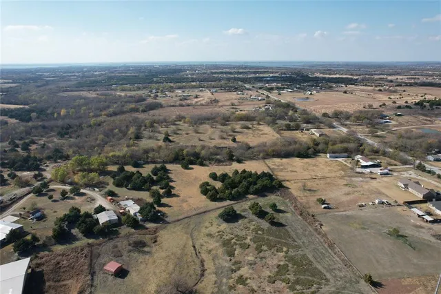 a aerial view of a yard