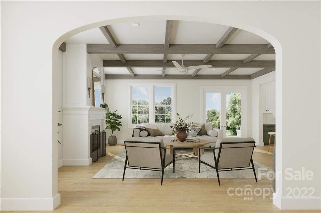 609 Lochridge Road Charlotte, NC 28209 - Photo 6 of 14 a living room with furniture and a potted plant