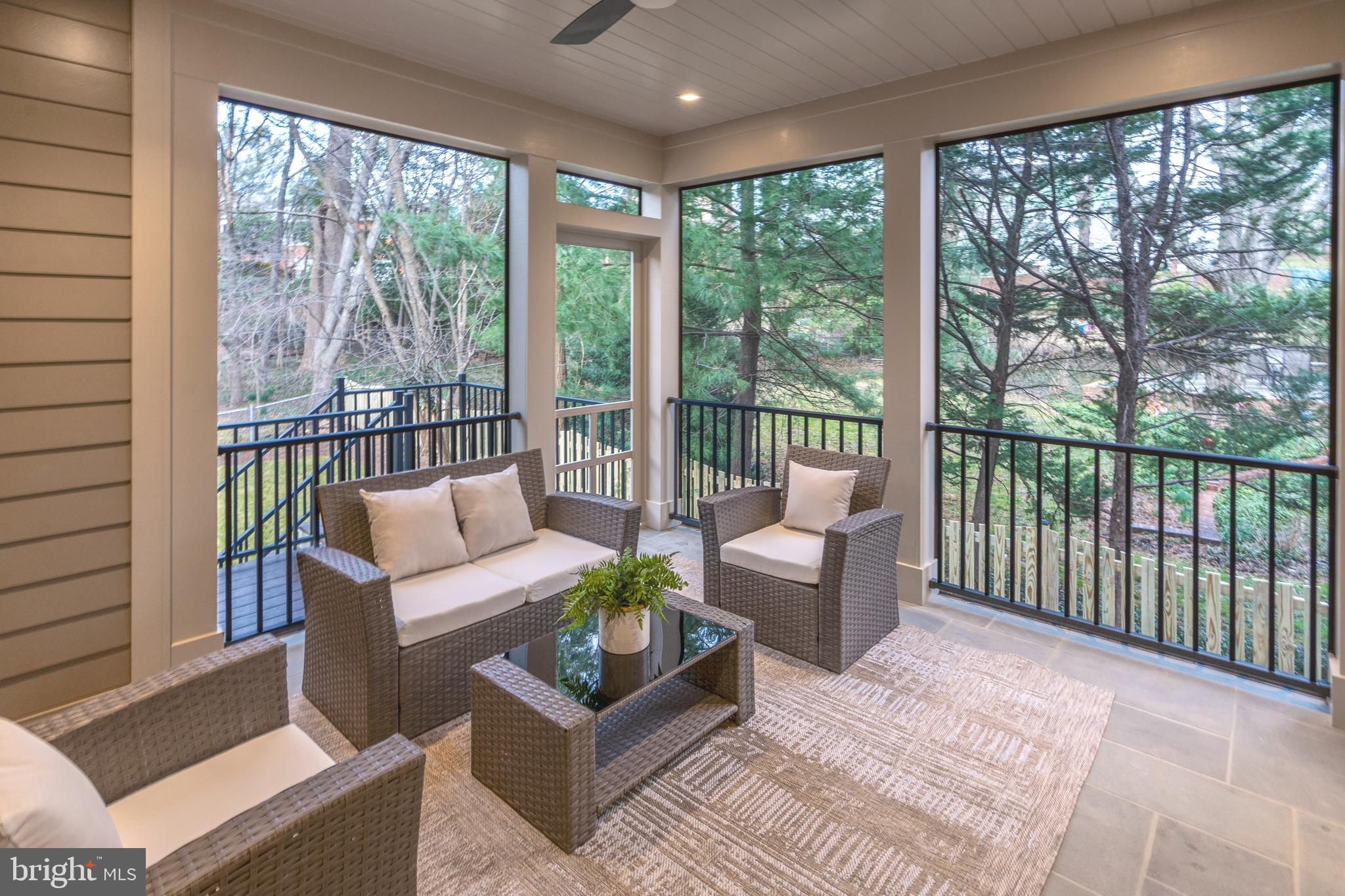 4827 33rd Road North Arlington, VA 22207 - Photo 14 of 59 treed view from screened porch