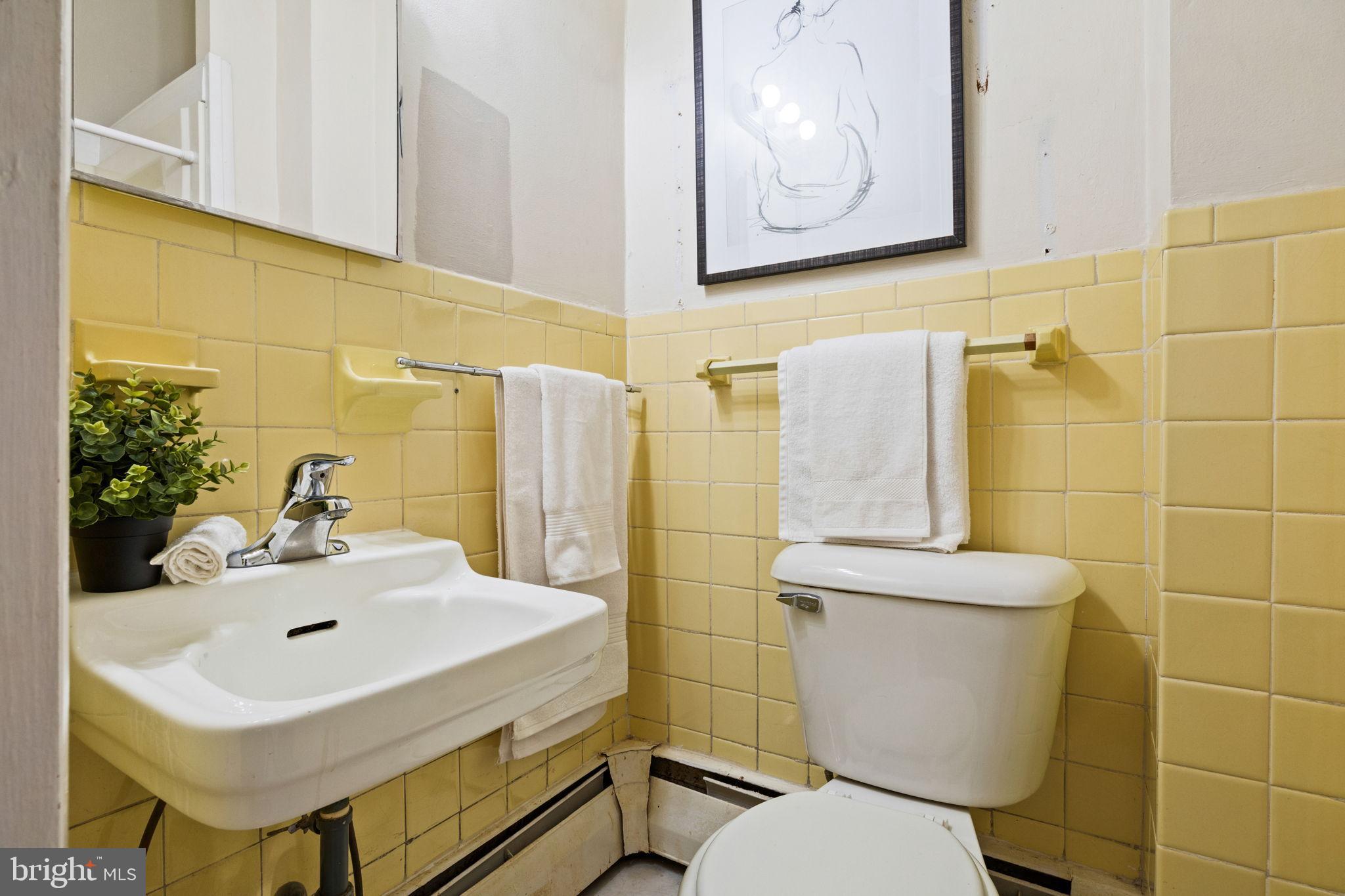 1238 Waverly Street Philadelphia, PA 19147 - Photo 18 of 24 a bathroom with a sink a toilet and shower