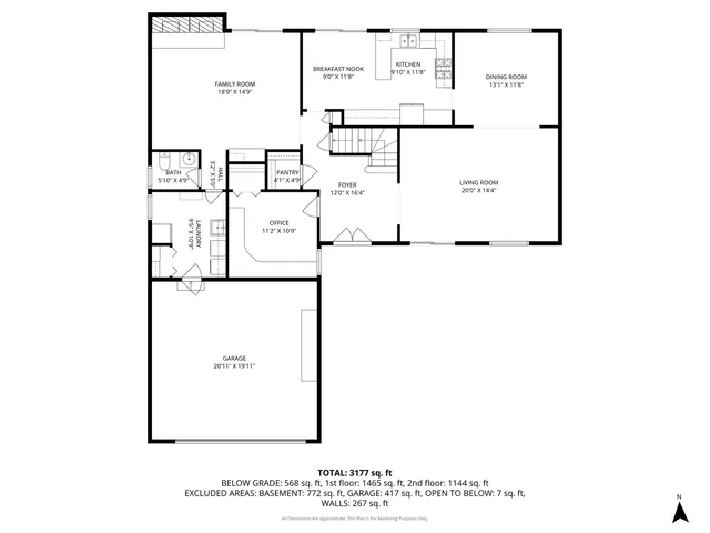 a picture of a bench in room