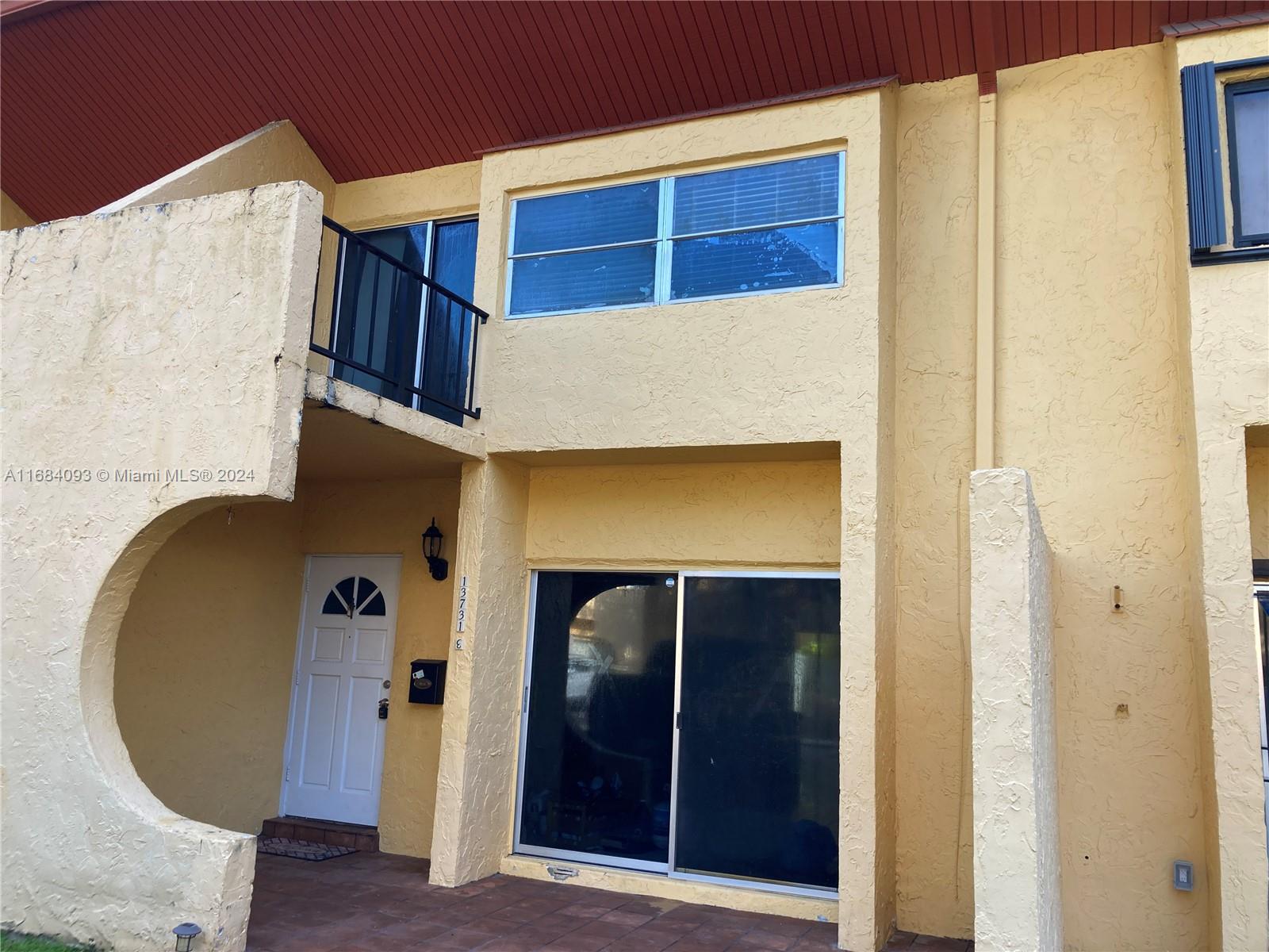 a view of front door of house