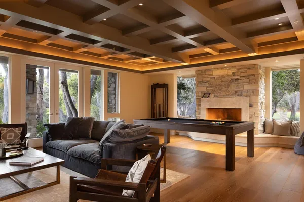 a bed room with furniture and a window