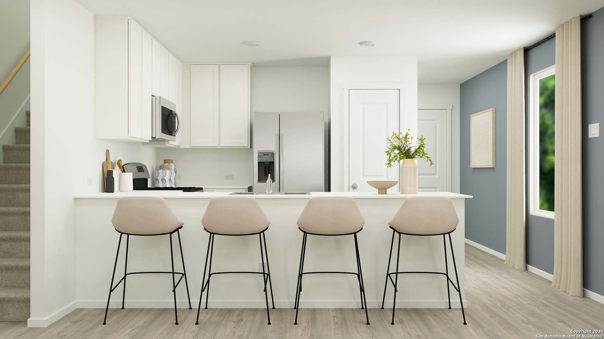 1932 Chicksaw Rose Converse, TX 78109 - Photo 13 of 28 a view of kitchen with furniture and wooden floor
