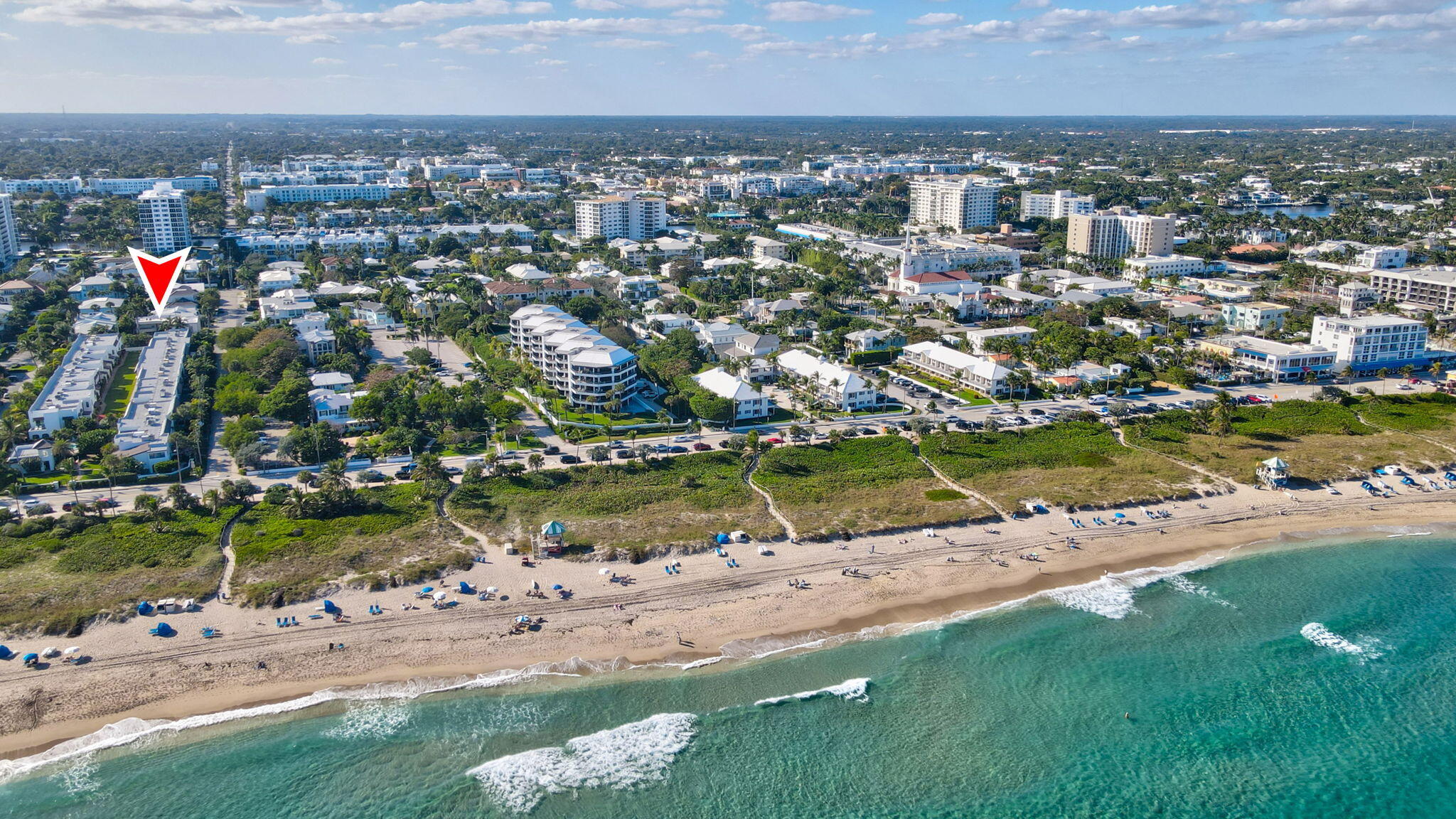 202 Gleason Street, Unit 3 Delray Beach, FL 33483 - Photo 32 of 34 an aerial view of a city with houses