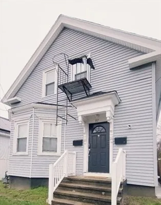 a view of a house with a large windows