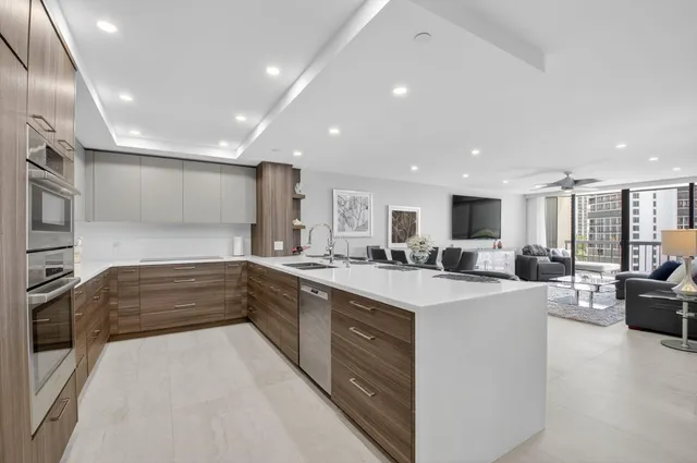 a view of city from a balcony