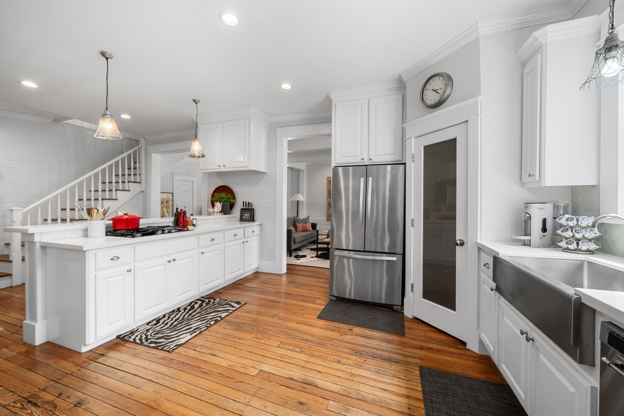 722 Jackson Street Columbus, TX 78934 - Photo 18 of 45 a kitchen with a refrigerator and a stove