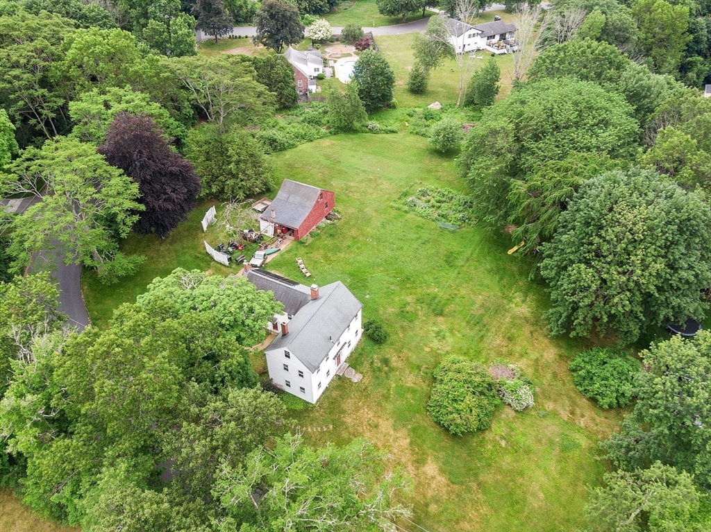 21 Rocky Hill Road Andover, MA 01810 - Photo 27 of 35 an aerial view of residential house with outdoor space and trees all around