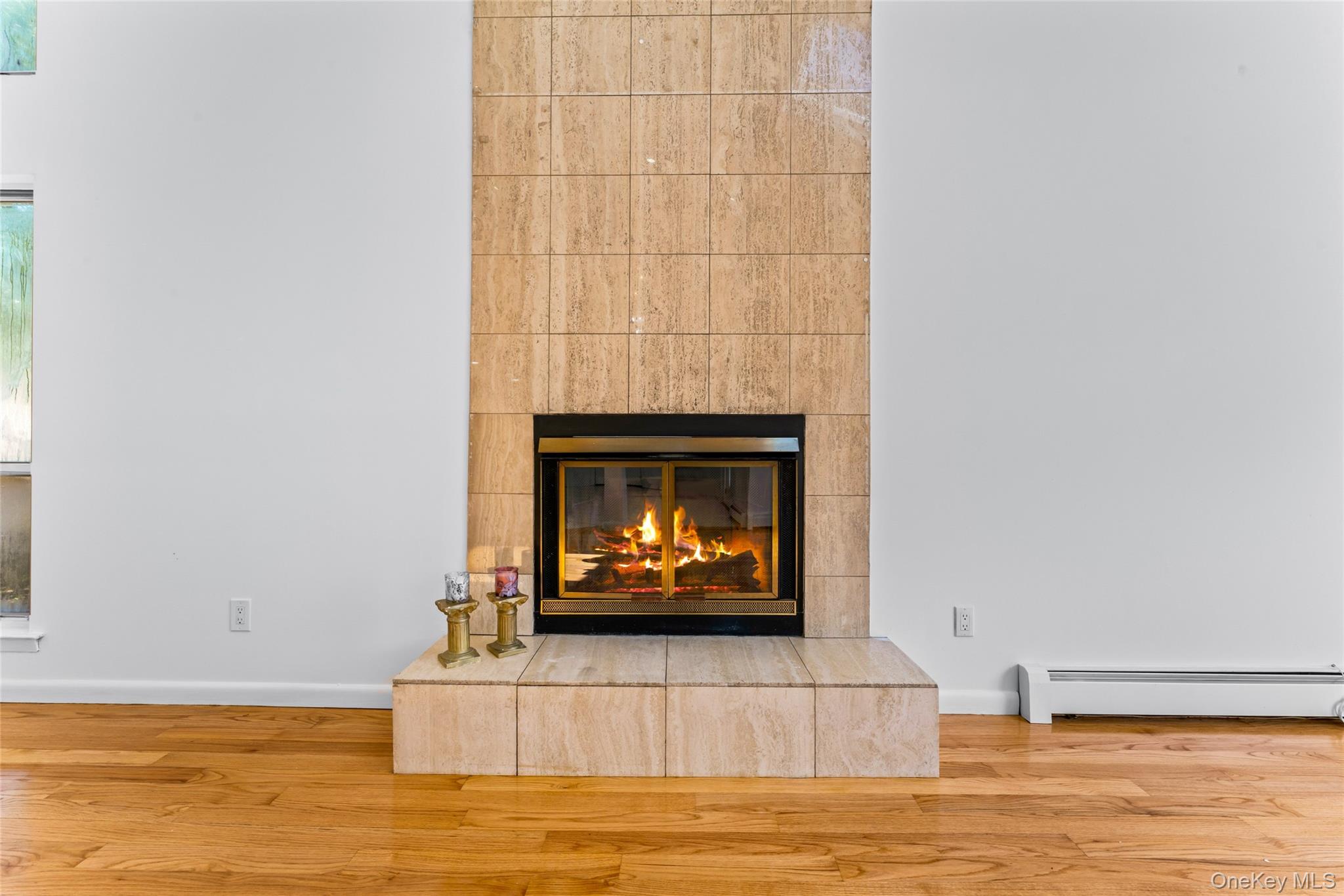 126 Bagatelle Road Melville, NY 11747 - Photo 15 of 50 a living room with furniture and a fireplace