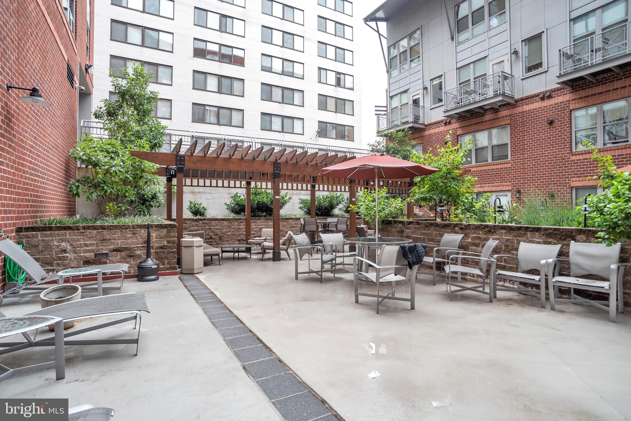 1300 N Street Northwest, Unit 512 Washington, DC 20005 - Photo 23 of 30 Patio space to relax outside!