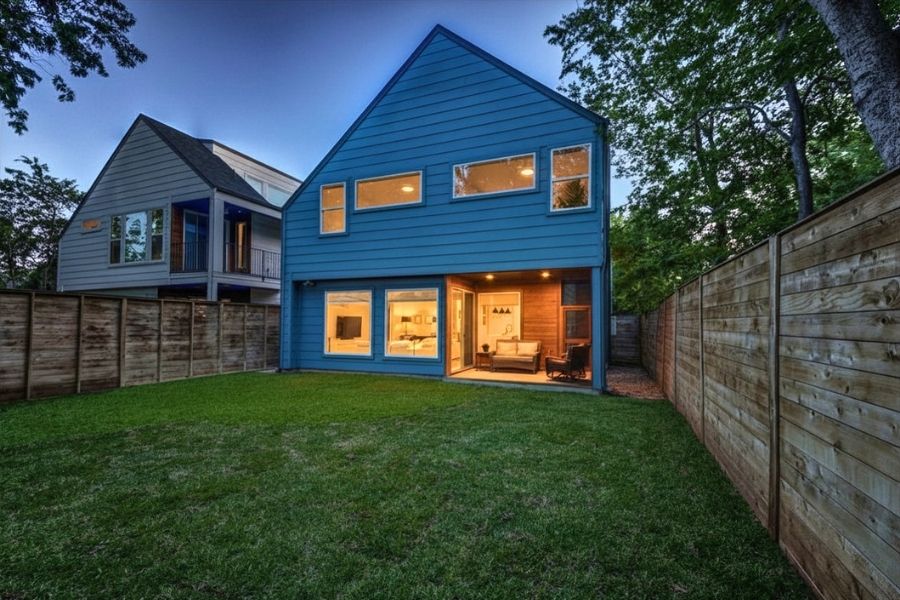 916 East 50th Street, Unit 1 Austin, TX 78751 - Photo 24 of 36 No better place to spend a quiet night than the screened in porch overlooking your private, spacious backyard.