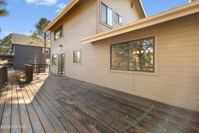 a view of a house with wooden floor