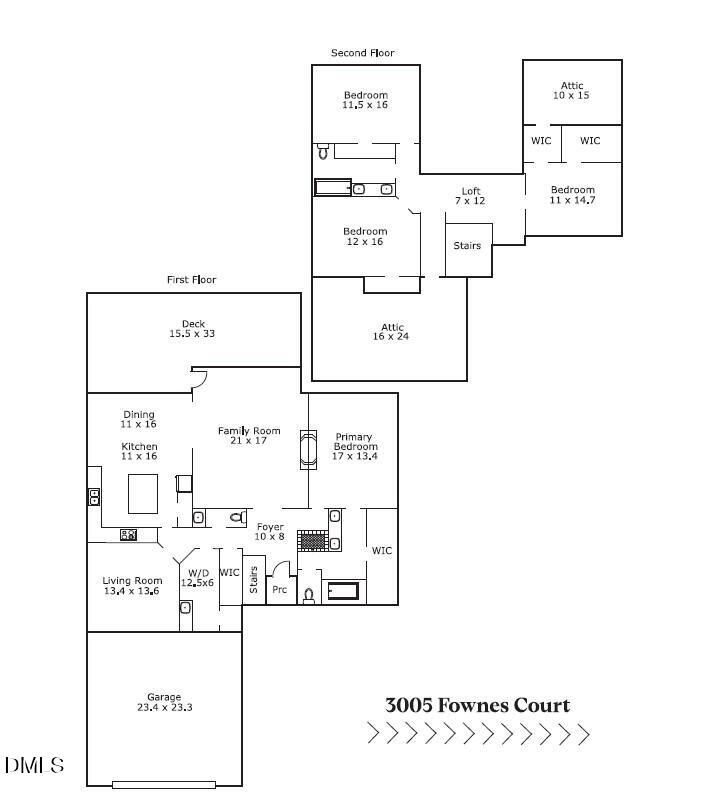 3005 Fownes Court Raleigh, NC 27613 - Photo 63 of 63 Sketch pic for mls