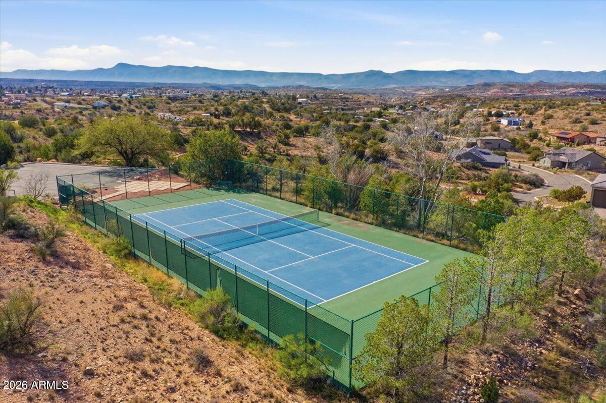 6150 North Stratford Court Rimrock, AZ 86335 - Photo 59 of 60 an aerial view of residential houses with outdoor space and trees