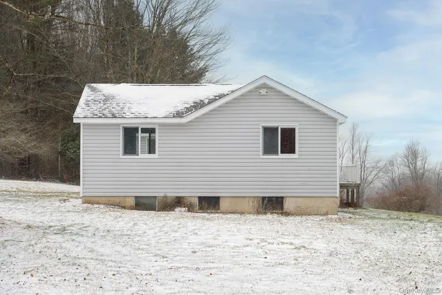 a backyard of a house