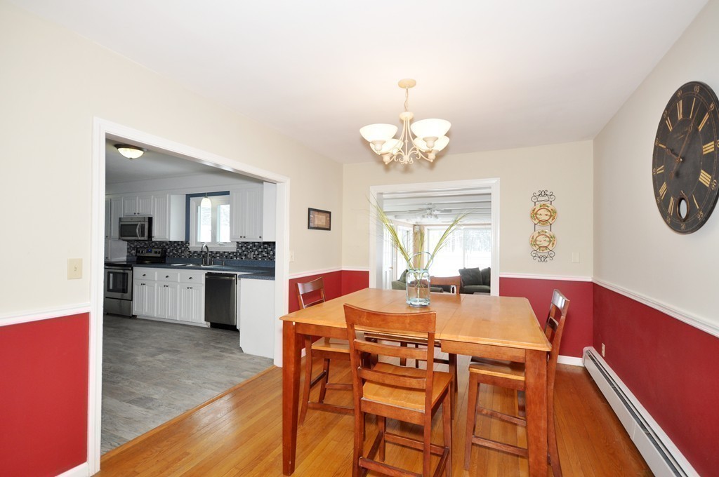 33 Warner Road Bolton, MA 01740 - Photo 13 of 23 a view of a dining room with furniture and wooden floor