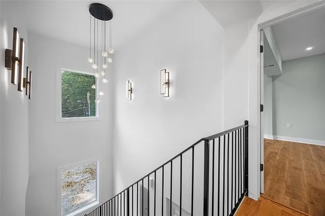 a view of entryway with stairs