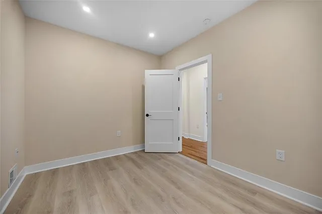 a view of an empty room