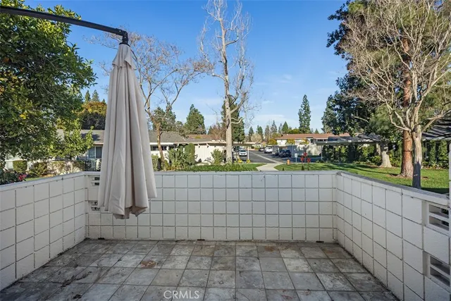 a view of a pathway of a building