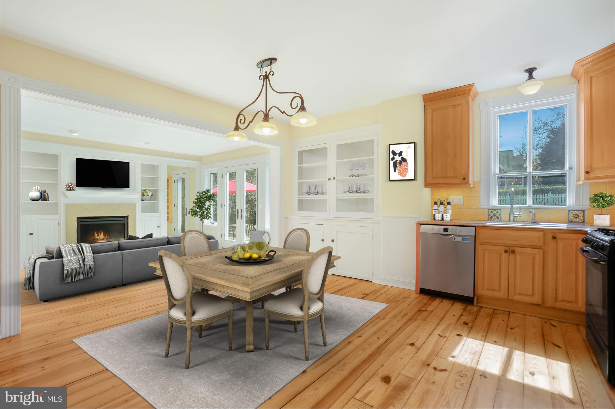 401 Baltimore Road Rockville, MD 20850 - Photo 12 of 35 Kitchen and Family Room-Virtually Staged