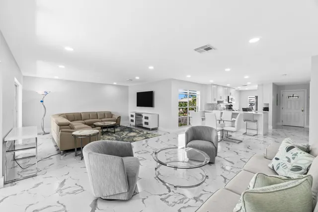 a view of a balcony with an outdoor space