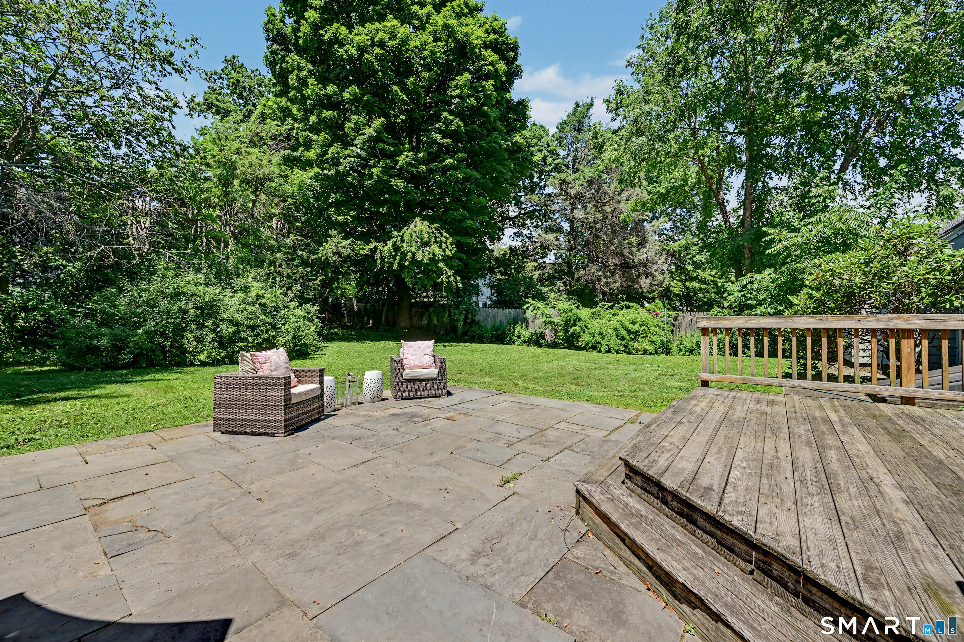 31 Smedley Road Fairfield, CT 06824 - Photo 38 of 39 Wood deck and spacious patio
