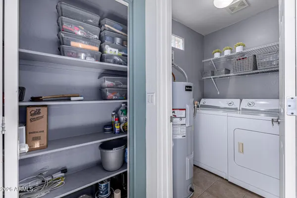 a view of storage and utility room