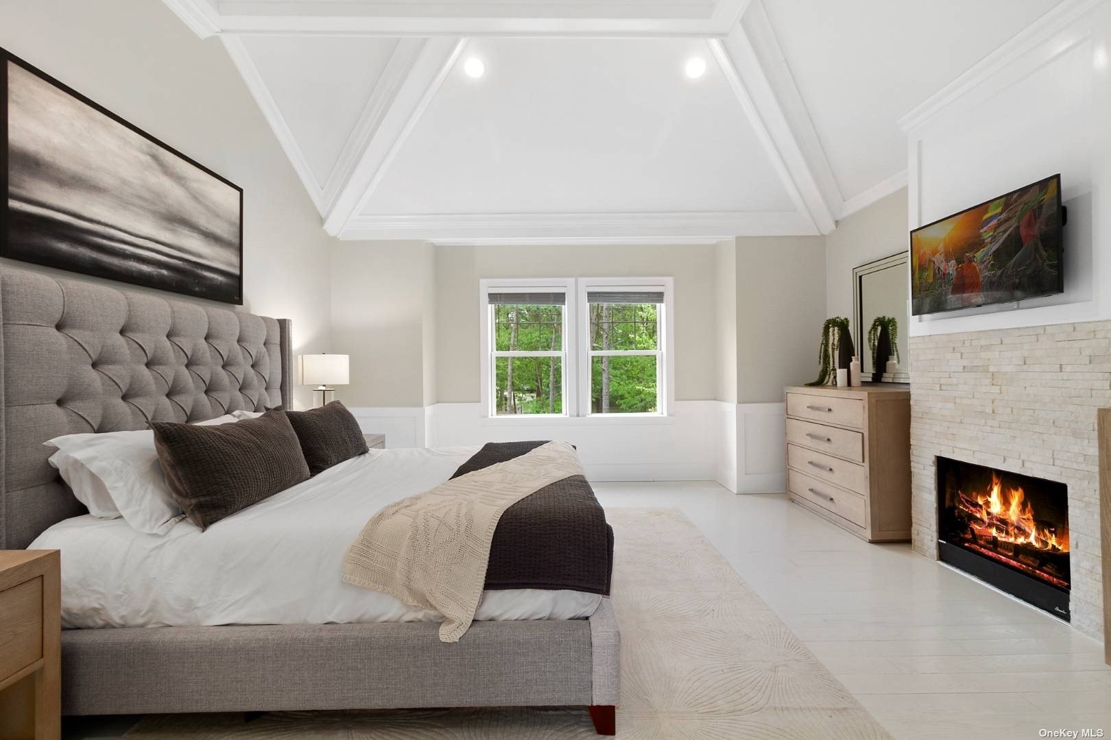 2 Westhampton, undefined 00000 - Photo 13 of 31 a bedroom with a large bed and a flat screen tv