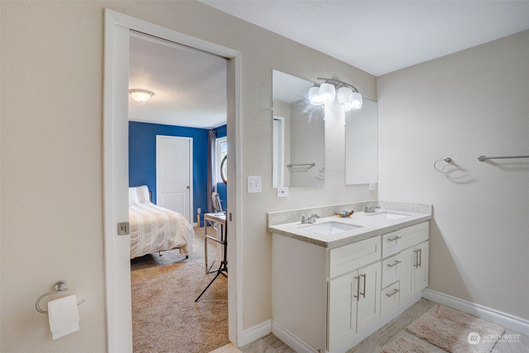 968 Brookdale Road East Tacoma, WA 98445 - Photo 16 of 31 a bathroom with a sink vanity and mirror