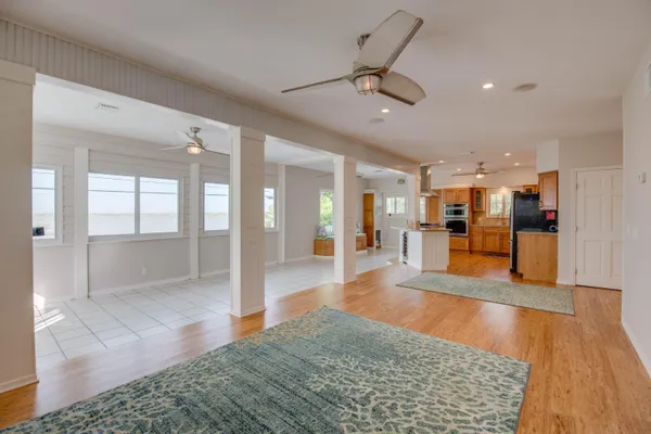 a view interior of a house and livingroom with wooden floor