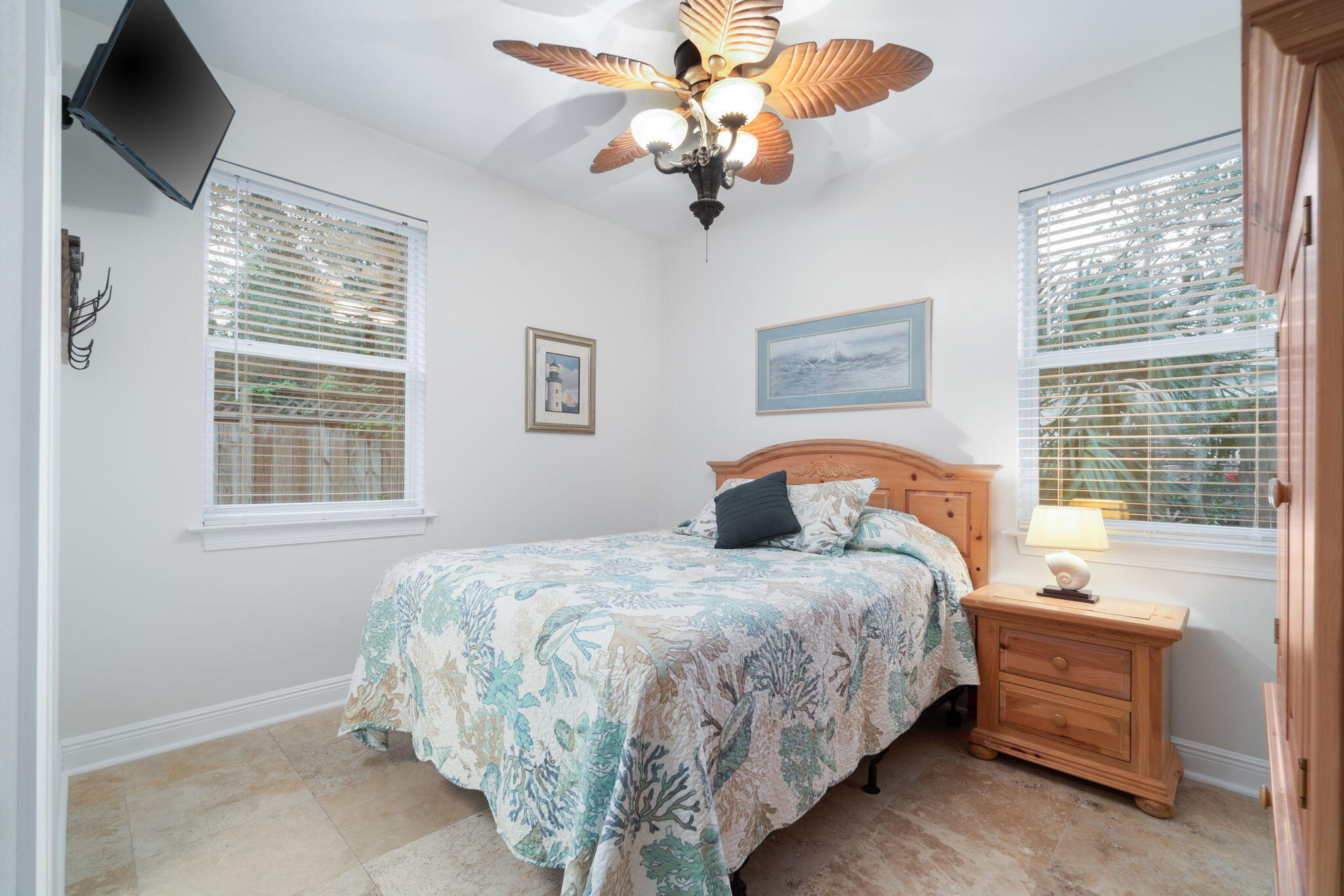 362 South Holiday Road Miramar Beach, FL 32550 - Photo 20 of 51 a bedroom with a bed and a chandelier