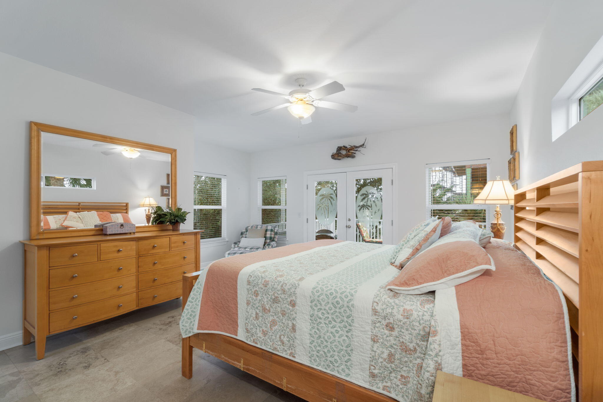362 South Holiday Road Miramar Beach, FL 32550 - Photo 31 of 51 a bedroom with a bed and a chandelier