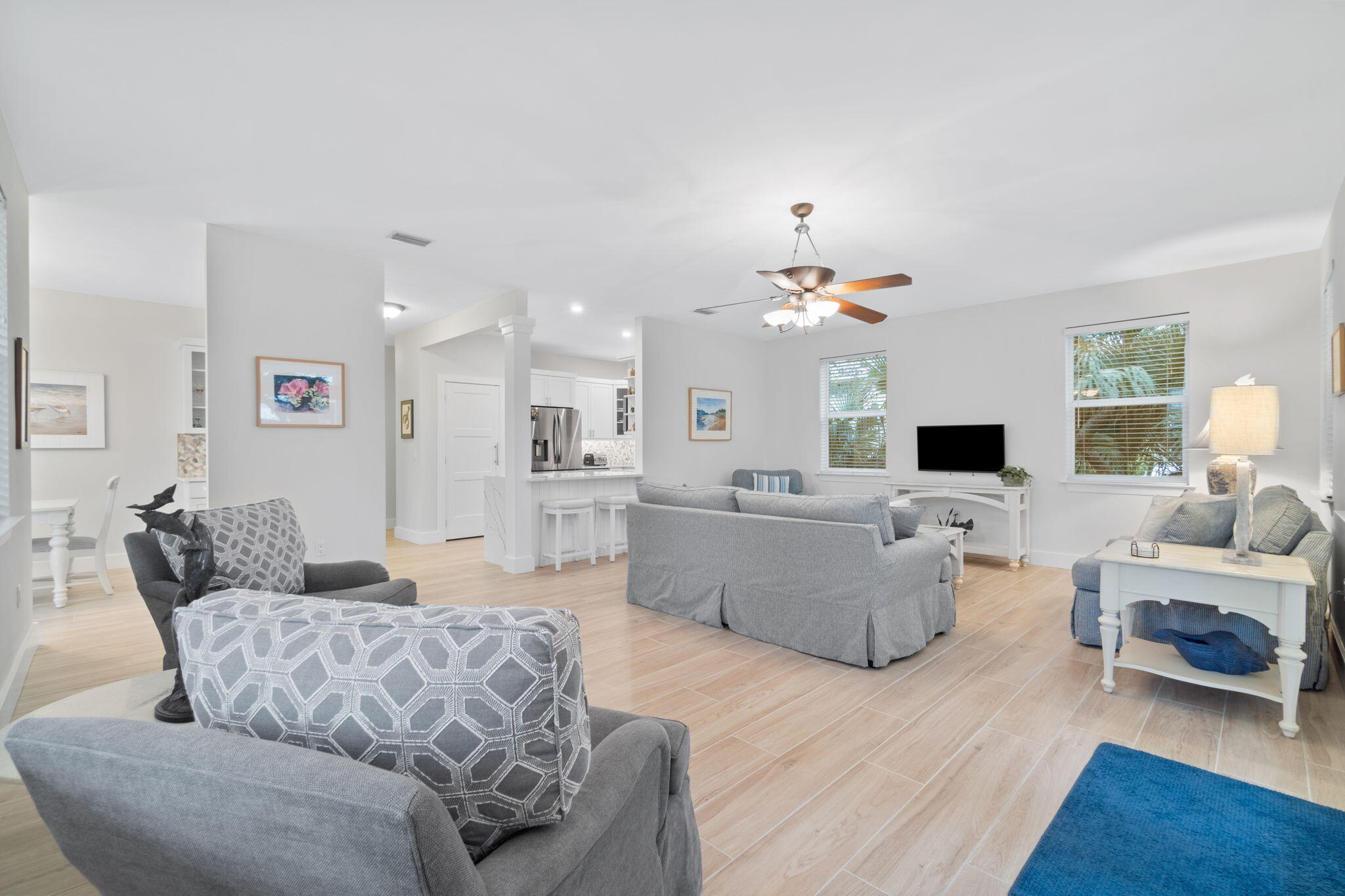 362 South Holiday Road Miramar Beach, FL 32550 - Photo 8 of 51 a living room with furniture and a chandelier