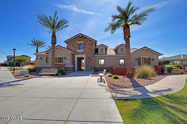 a view of a house with a swimming pool