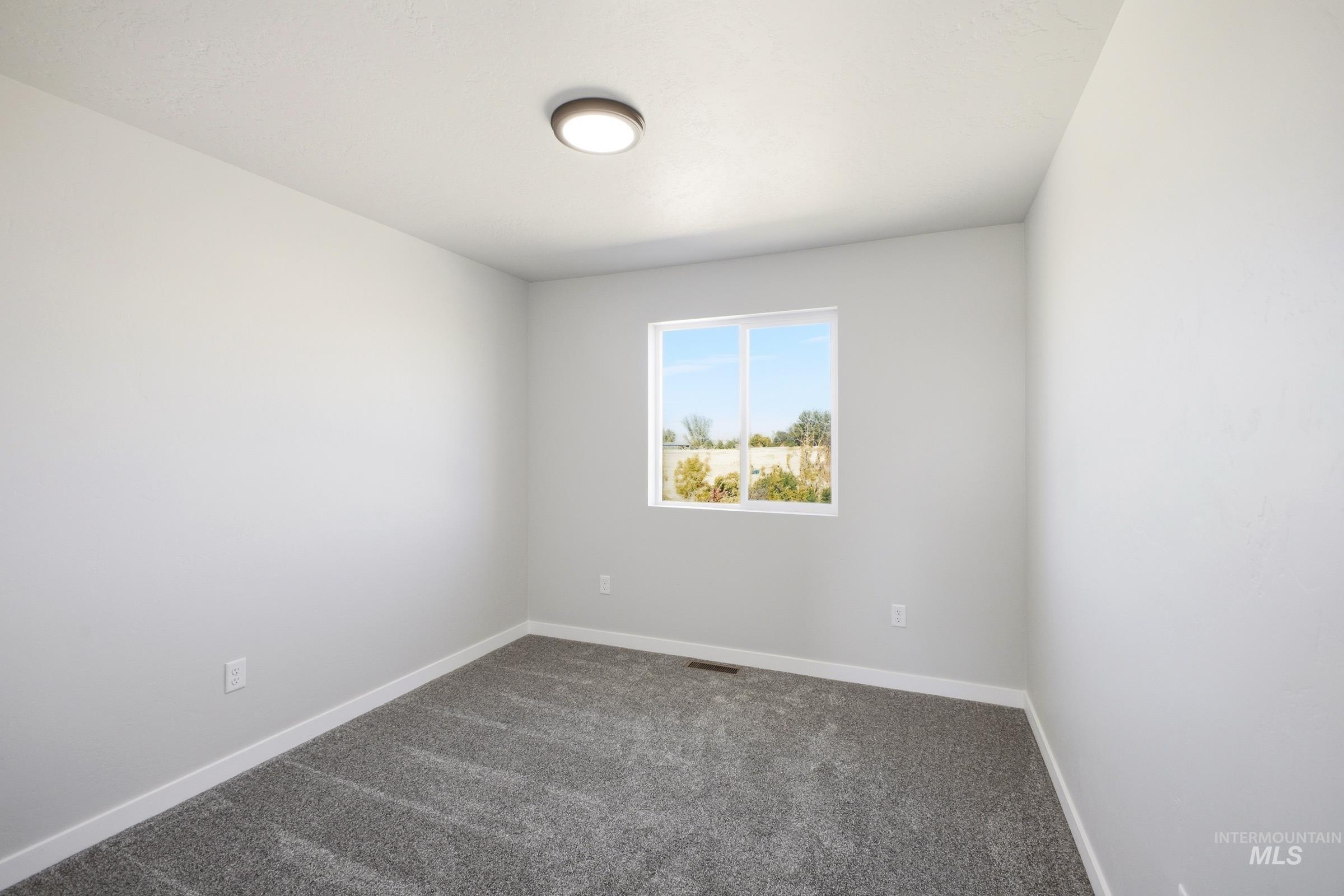 13325 Scrape Street Caldwell, ID 83607 - Photo 17 of 24 White walls, gray carpet, single window with white trim, and a flush-mount ceiling light