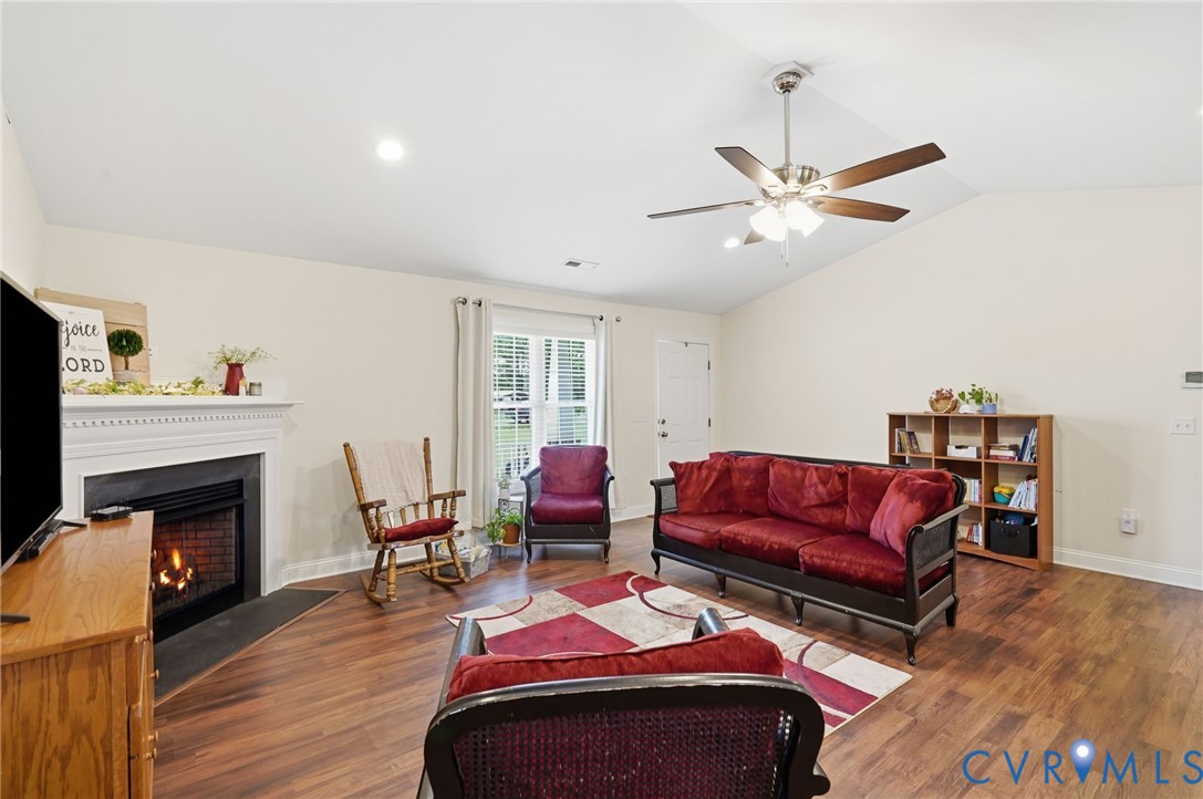 4937 Hurop Road Sandston, VA 23150 - Photo 12 of 55 Spacious living room featuring hardwood flooring,