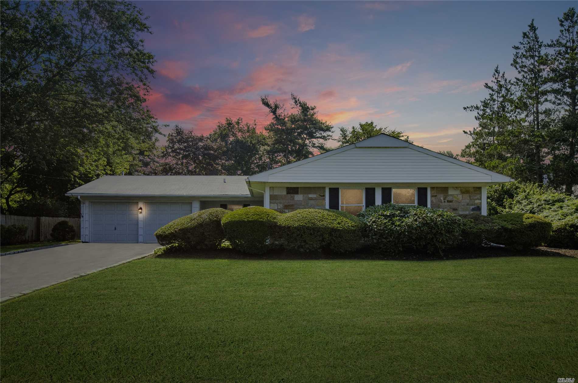 281 Hallock Road Stony Brook, NY 11790 - Photo 1 of 1 a front view of a house with a garden