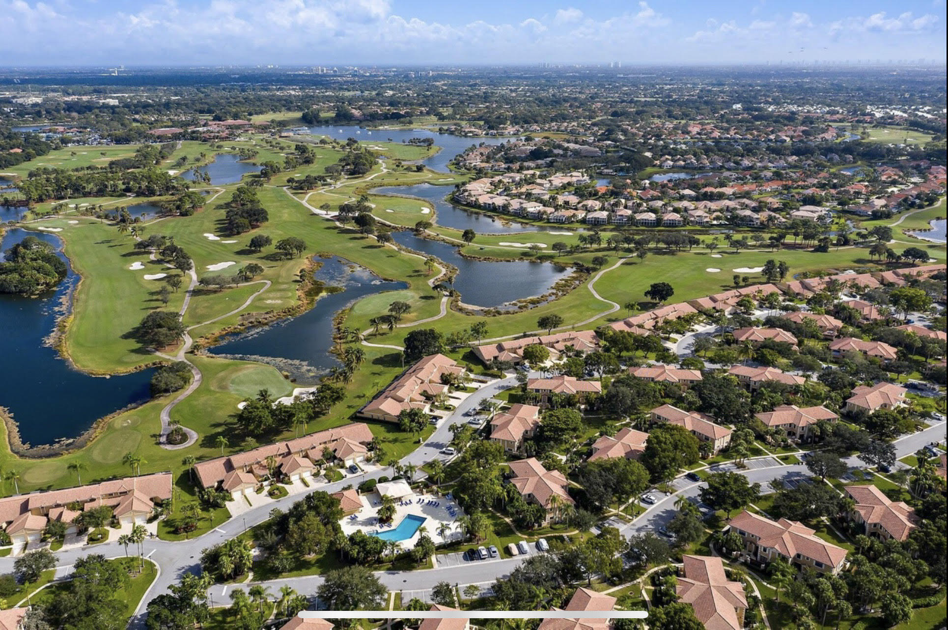 356 Prestwick Circle, Unit 3 Palm Beach Gardens, FL 33418 - Photo 34 of 42 an aerial view of residential house with outdoor space