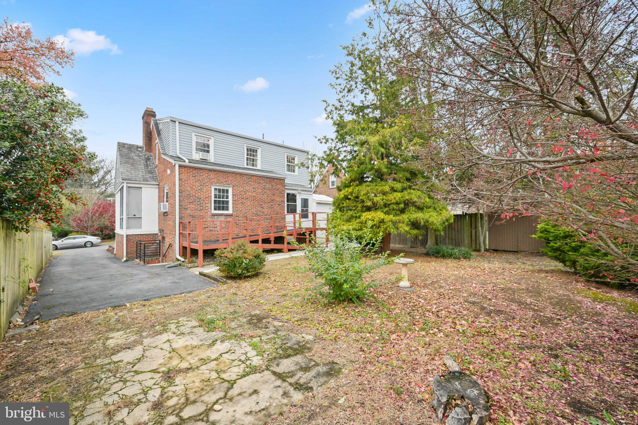 9405 Garwood Street Silver Spring, MD 20901 - Photo 34 of 38 Rear Yard with Mature Trees/Plantings