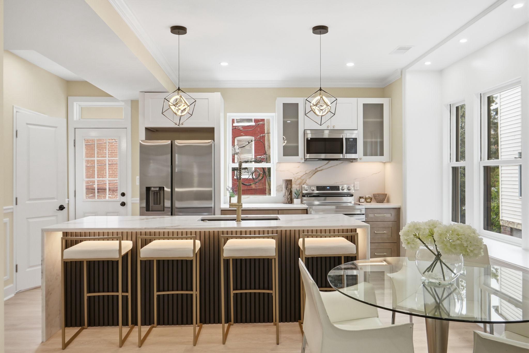 518 Columbia Road Northwest Washington, DC 20001 - Photo 8 of 35 Modern kitchen with stylish accents.