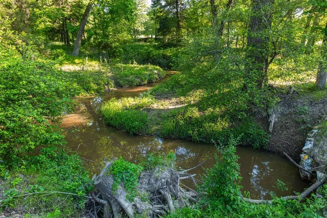 a view of a green yard
