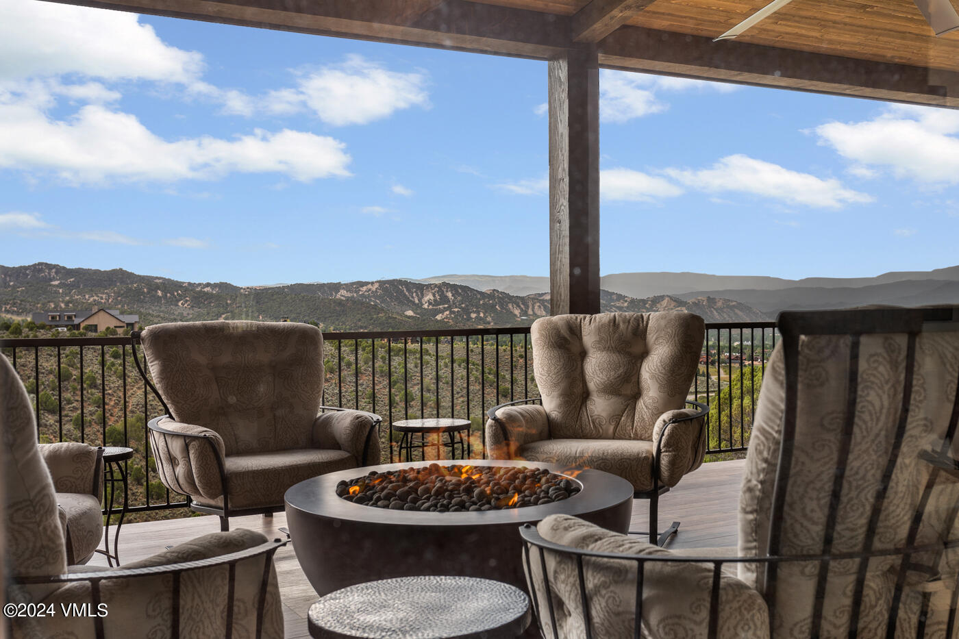 1288 East Haystacker Drive Eagle, CO 81631 - Photo 3 of 34 a balcony with furniture and a potted plant